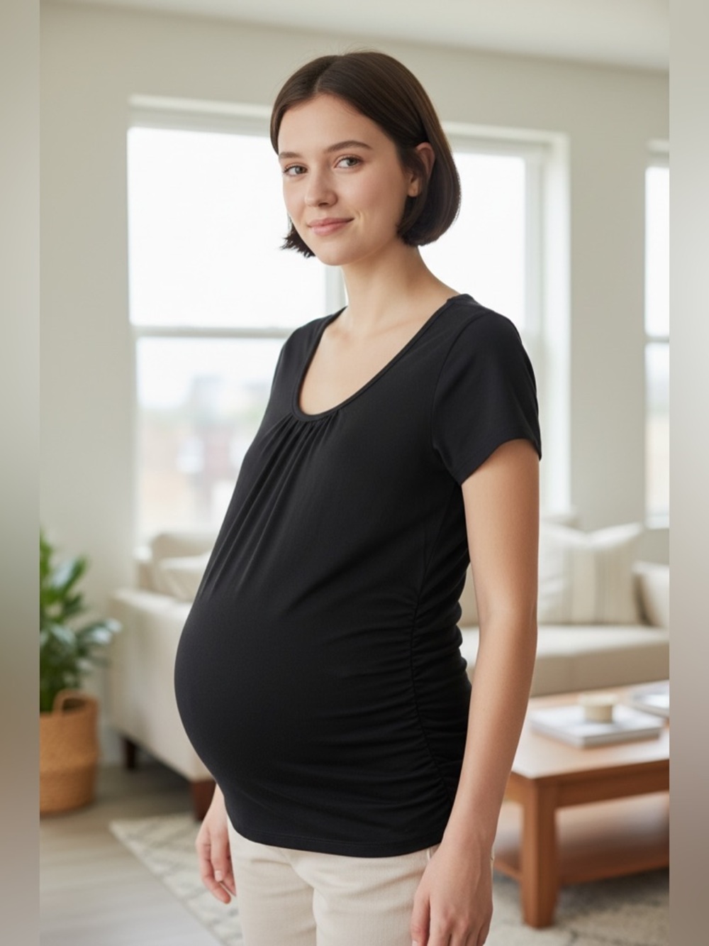 4 Maternity Short Sleeved Quality Designer Tops Summer Size Small